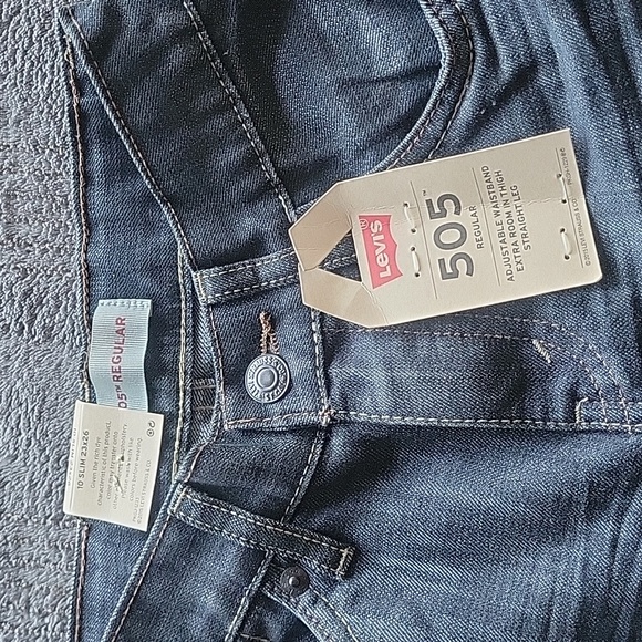 Boys Levi's 505 Slim Jeans Size 10 23 x 26 - Picture 2 of 6